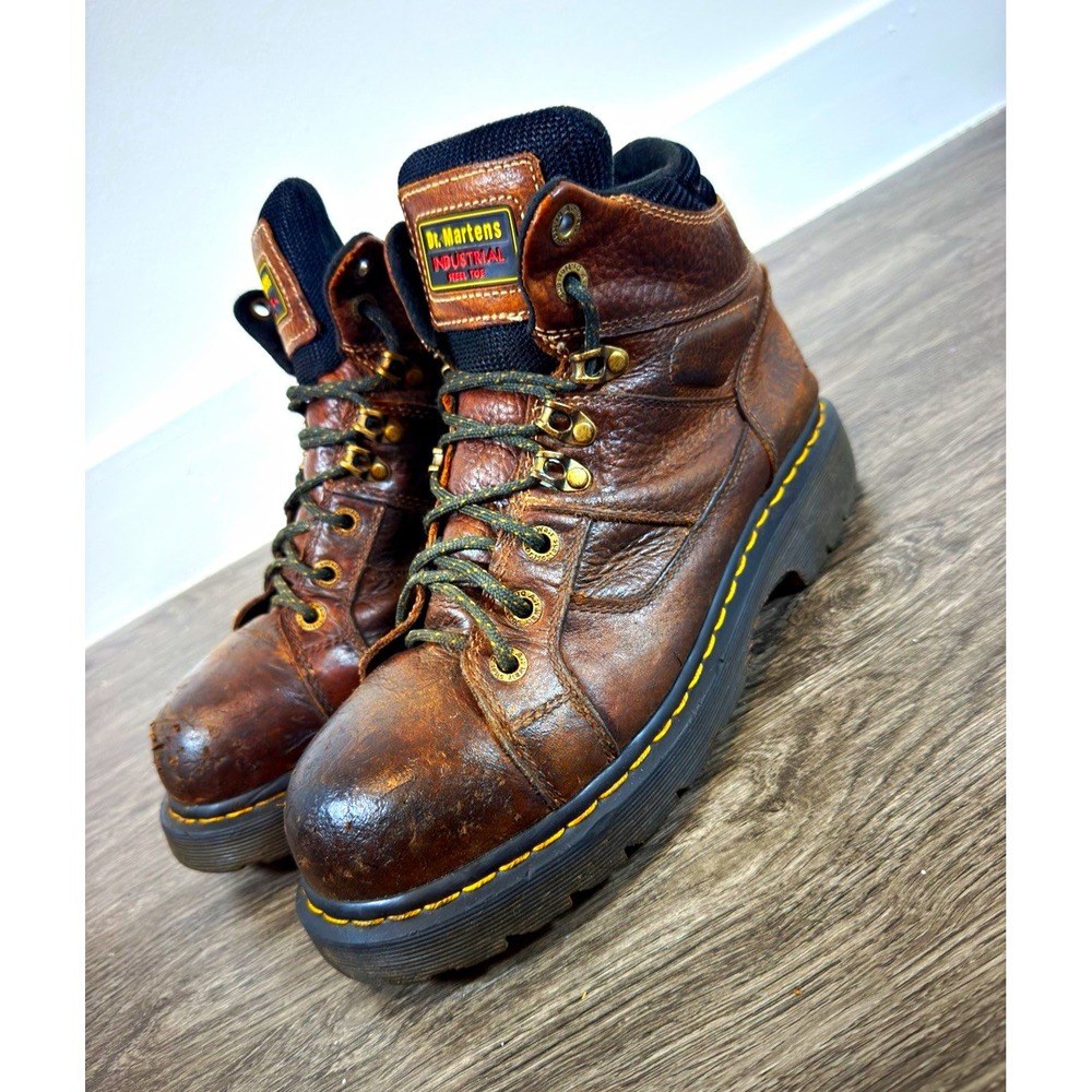 Dr. Martens Ironbridge Steel Toe EH Slip Resistant Work Boots Brown Men's 10 M